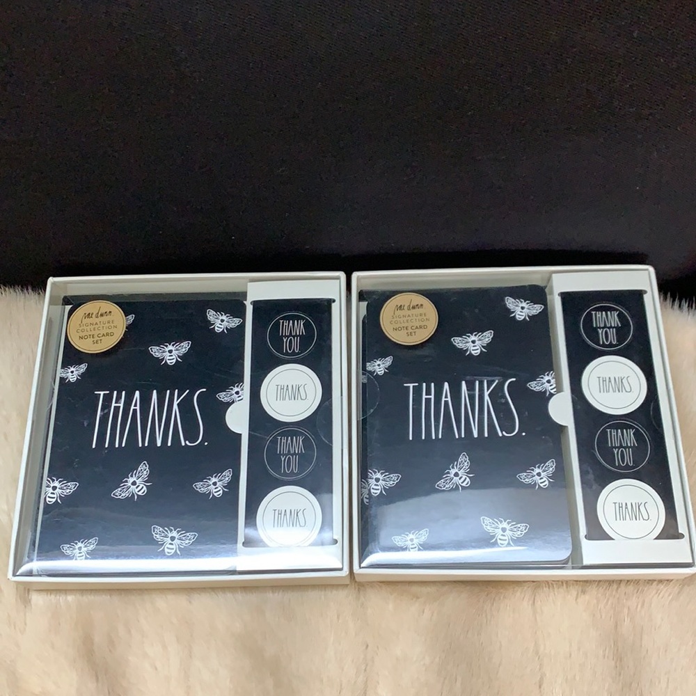 Rae Dunn Signature Thank You Cards 2 Sets
